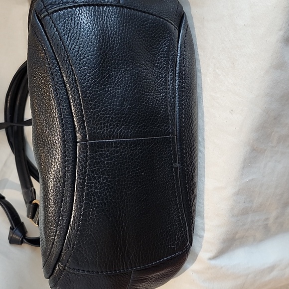 J CREW Black calf pebbles leather shoulder bag with a lot of room and crass bady - Picture 3 of 6